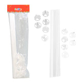 VARILLAS COLOR BLANCO X10